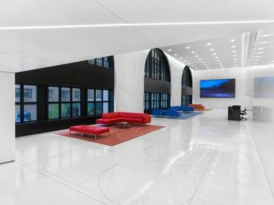 SONY集團訂制的辦公室裝修設計效果圖(實景)